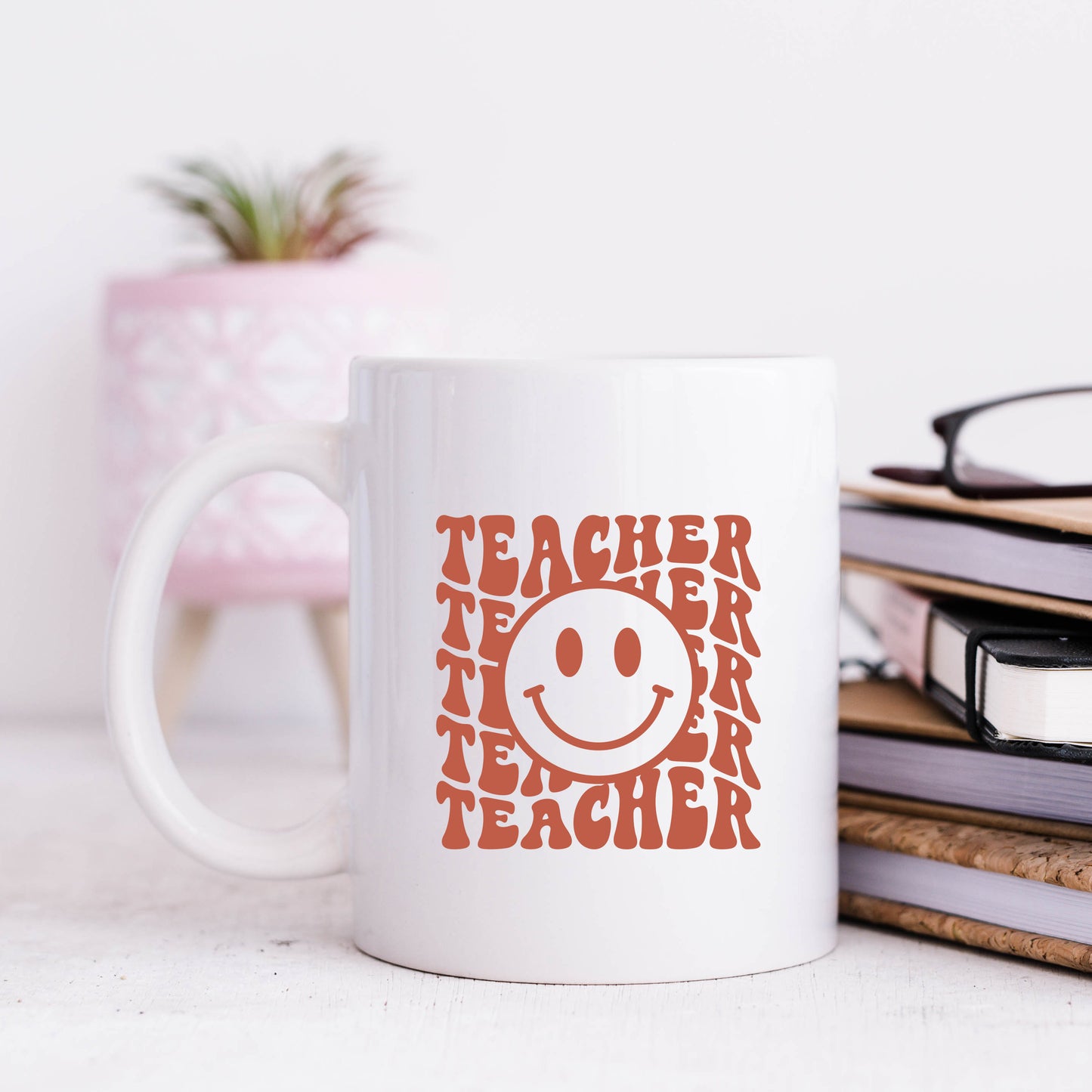 Teacher Smiley Face Wavy | Mug
