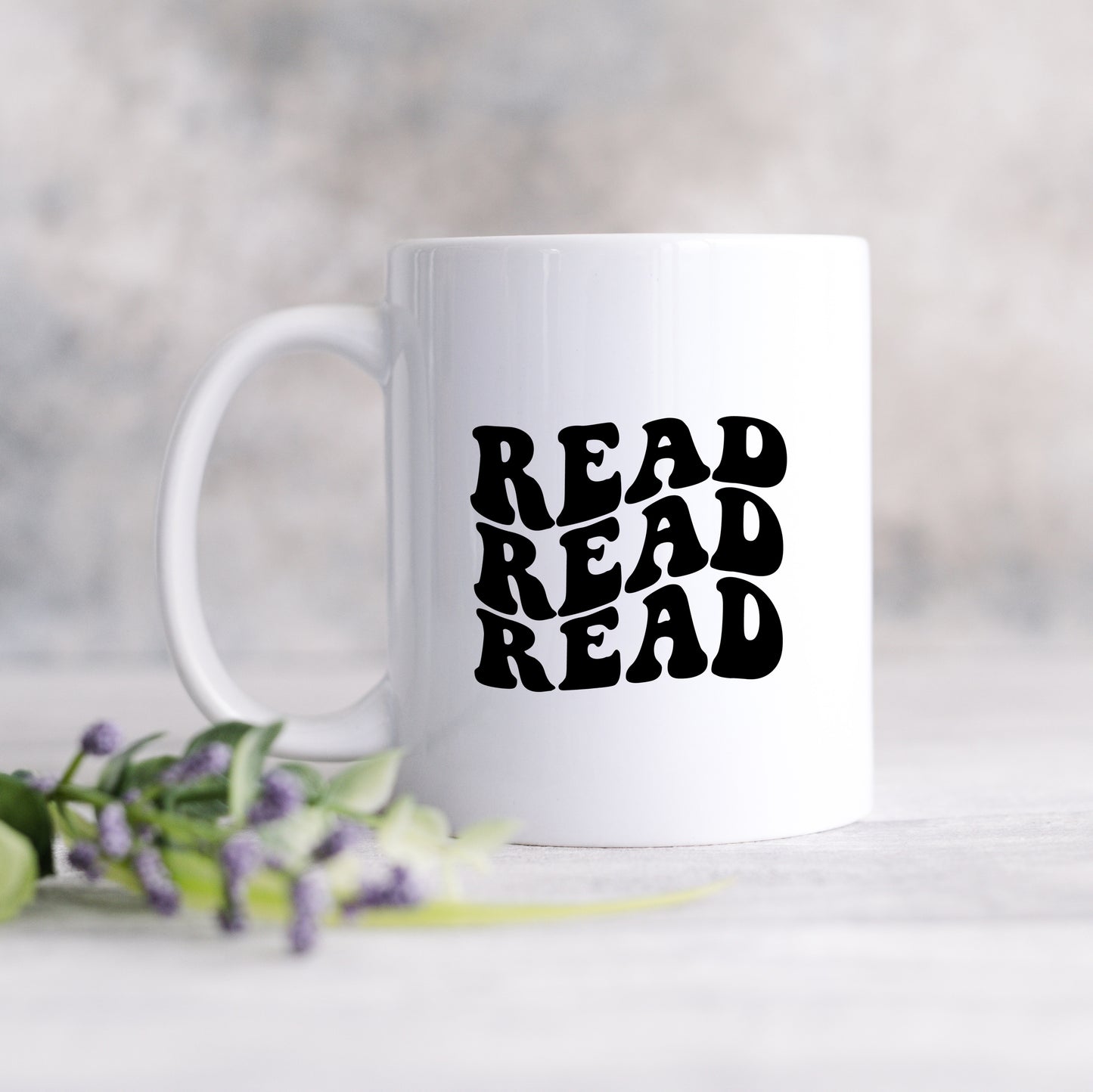 Read Stacked Wavy | Mug