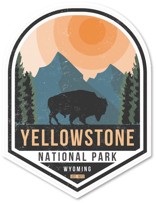 Yellowstone National Park Badge | Sticker