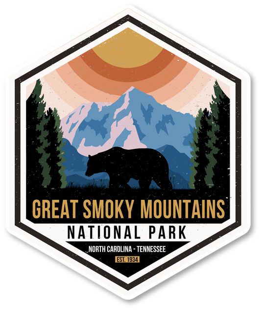 Great Smokey Mountains National Park Badge | Sticker