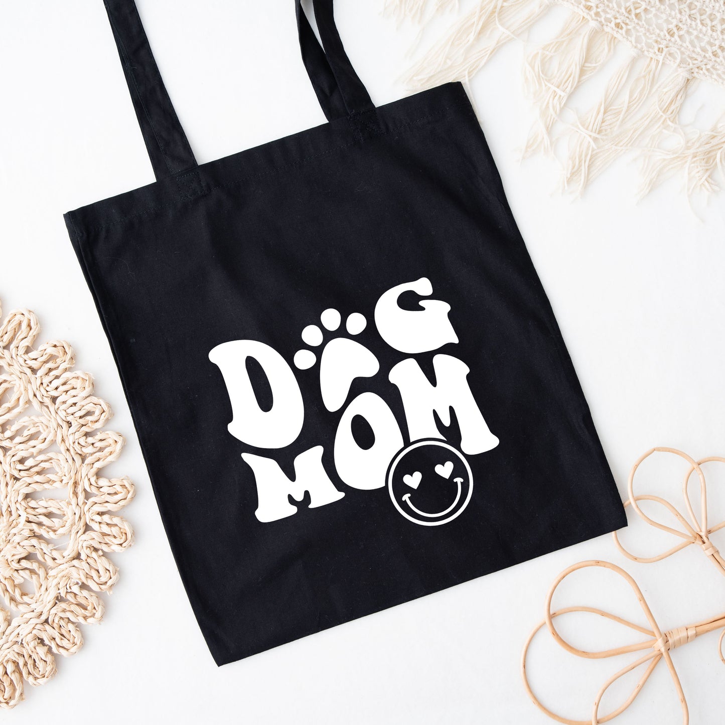 Dog Mom Smiley | Tote Bag