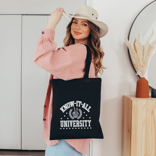 Know It All University | Tote Bag