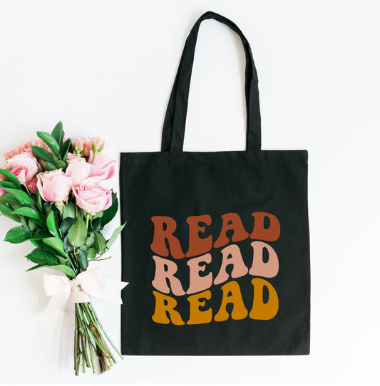 Read Stacked Wavy | Tote Bag