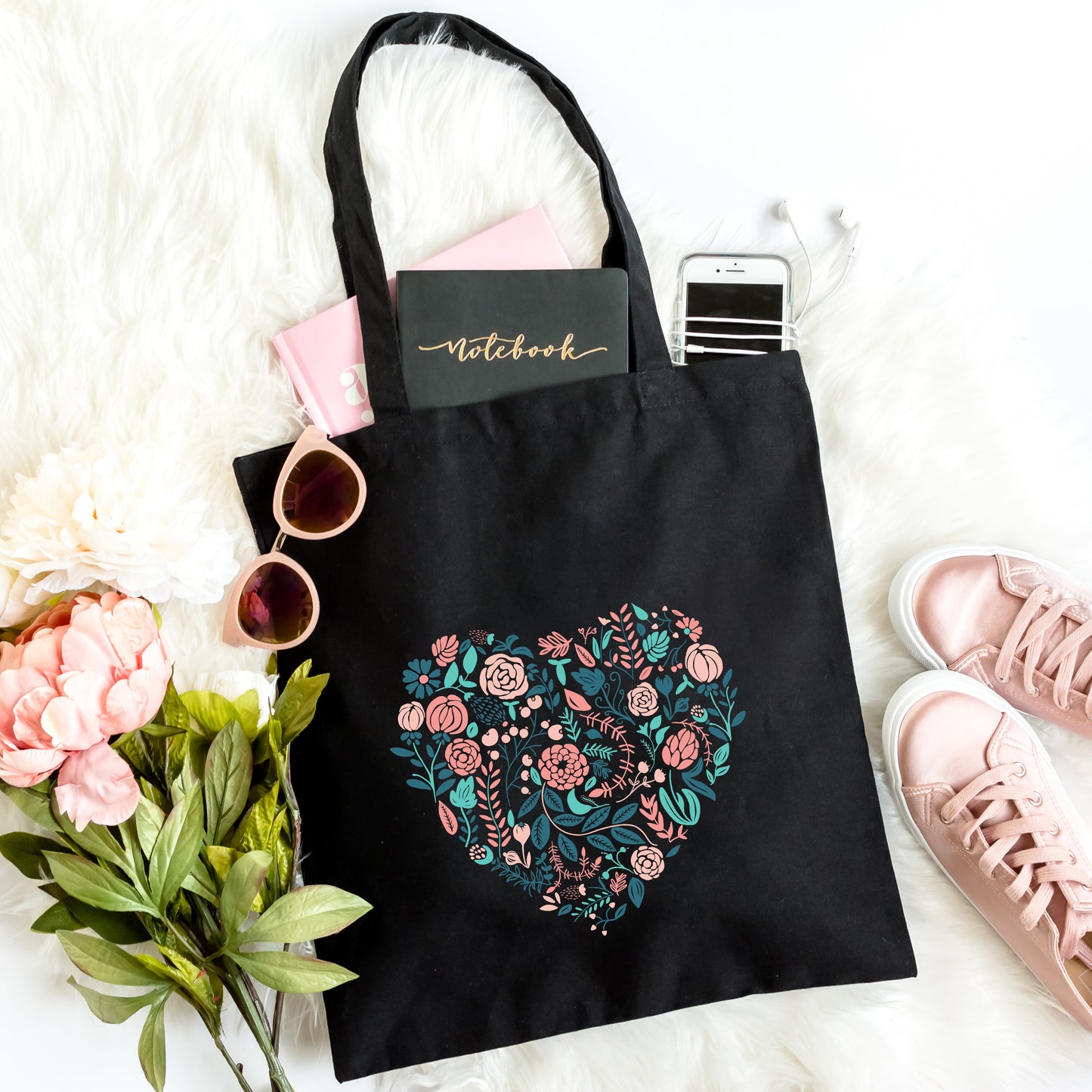 Flower Hearts | Tote Bag