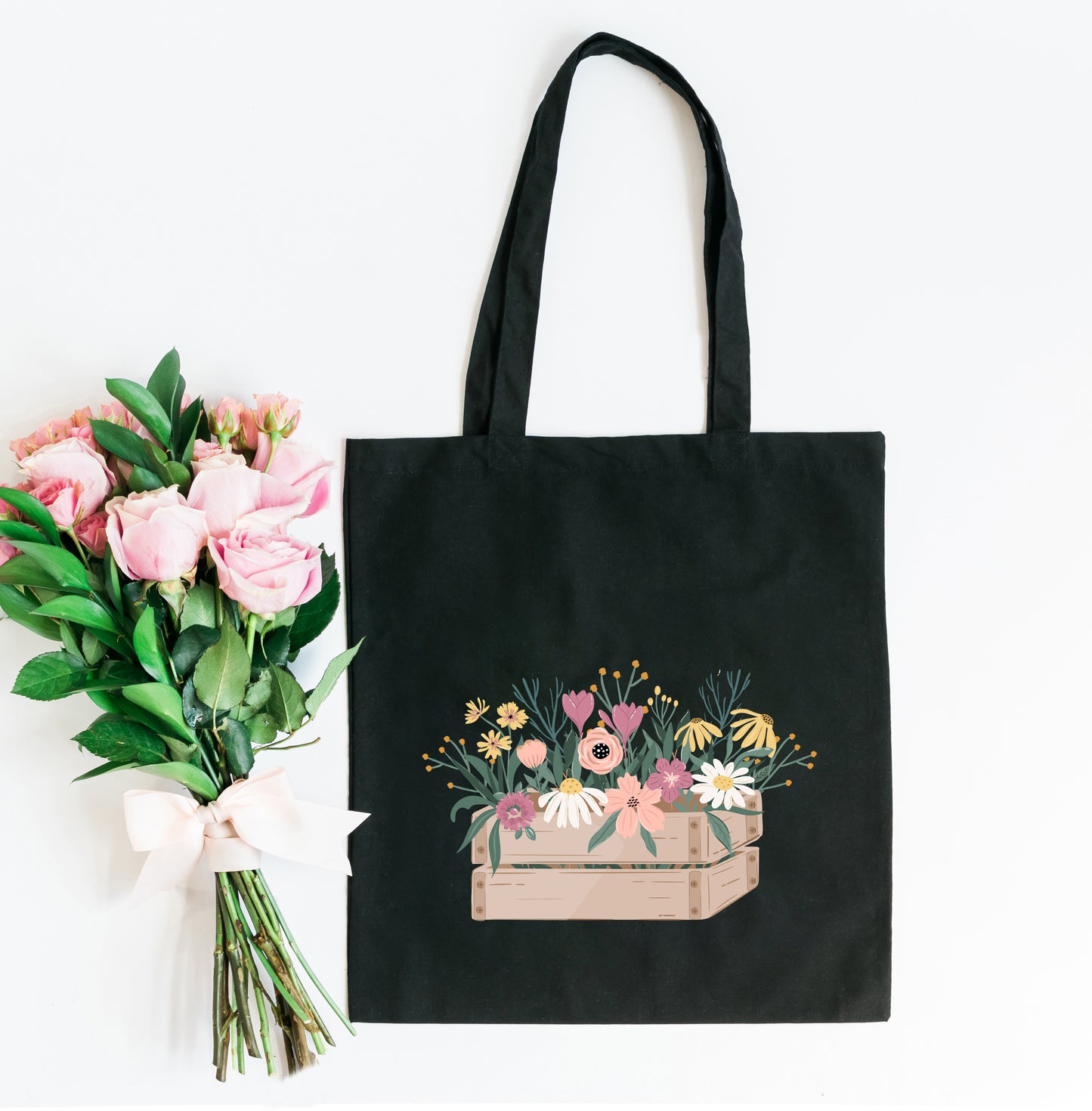 Flowers In A Box | Tote Bag