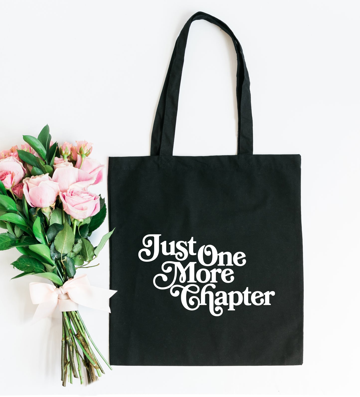 Just One More Chapter Fancy Script | Tote Bag