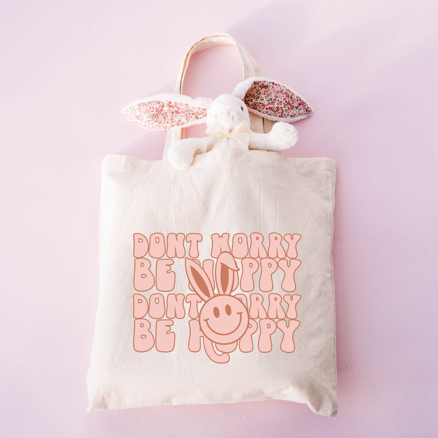 Don't Worry Be Hoppy Stacked | Tote Bag