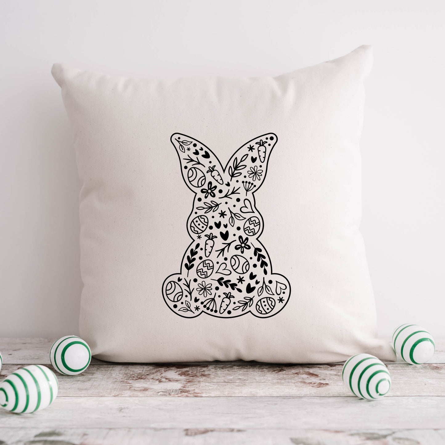 Easter Elements Bunny | Pillow Cover