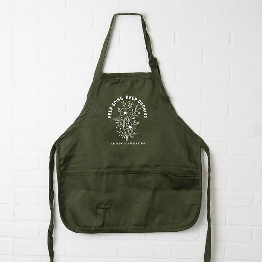 Keep Going Keep Growing | Apron