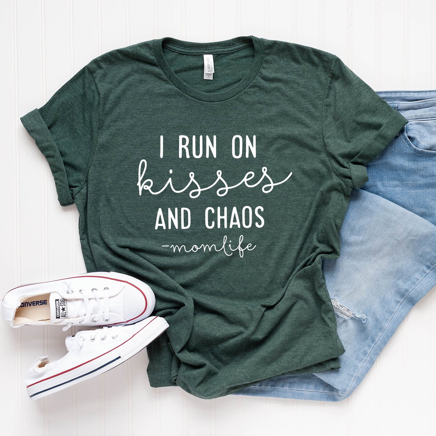 I Run On Kisses And Chaos | DTF Transfer