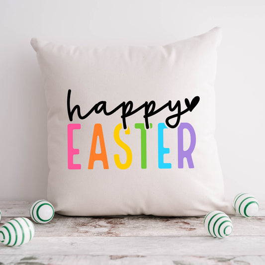 Happy Easter Colorful | Pillow Cover
