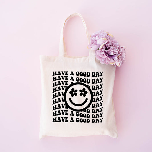 Have A Good Day Star Smiley Face | Tote Bag