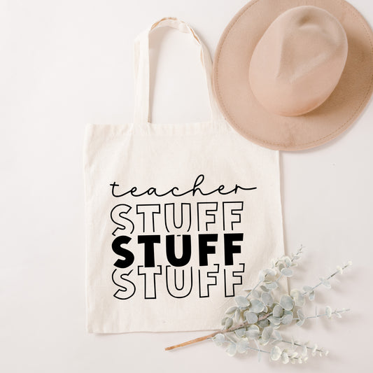 Teacher Stuff Stacked | Tote Bag