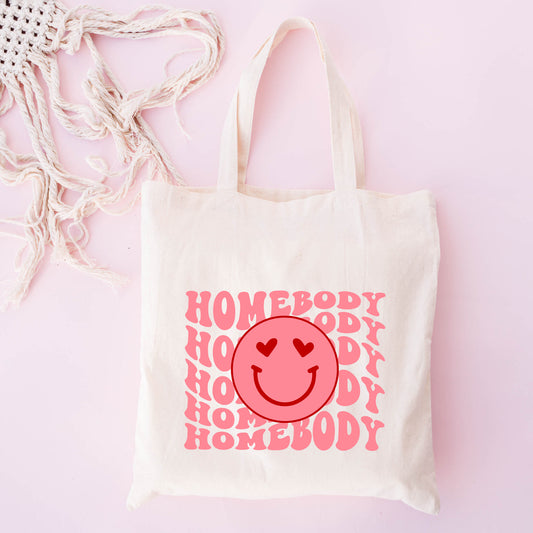 Homebody Stacked Smiley | Tote Bag