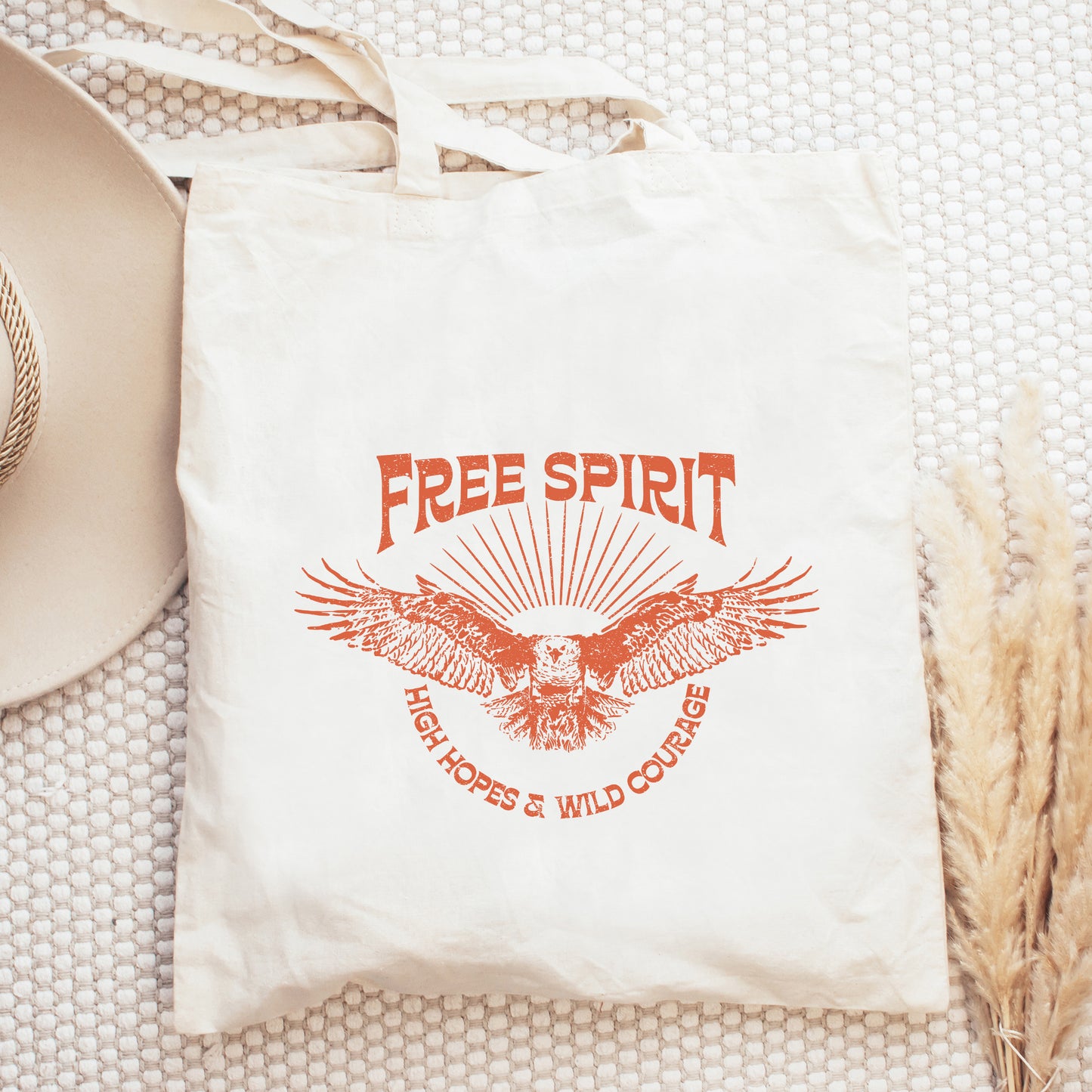 Free Spirit Distressed Eagle | Tote Bag