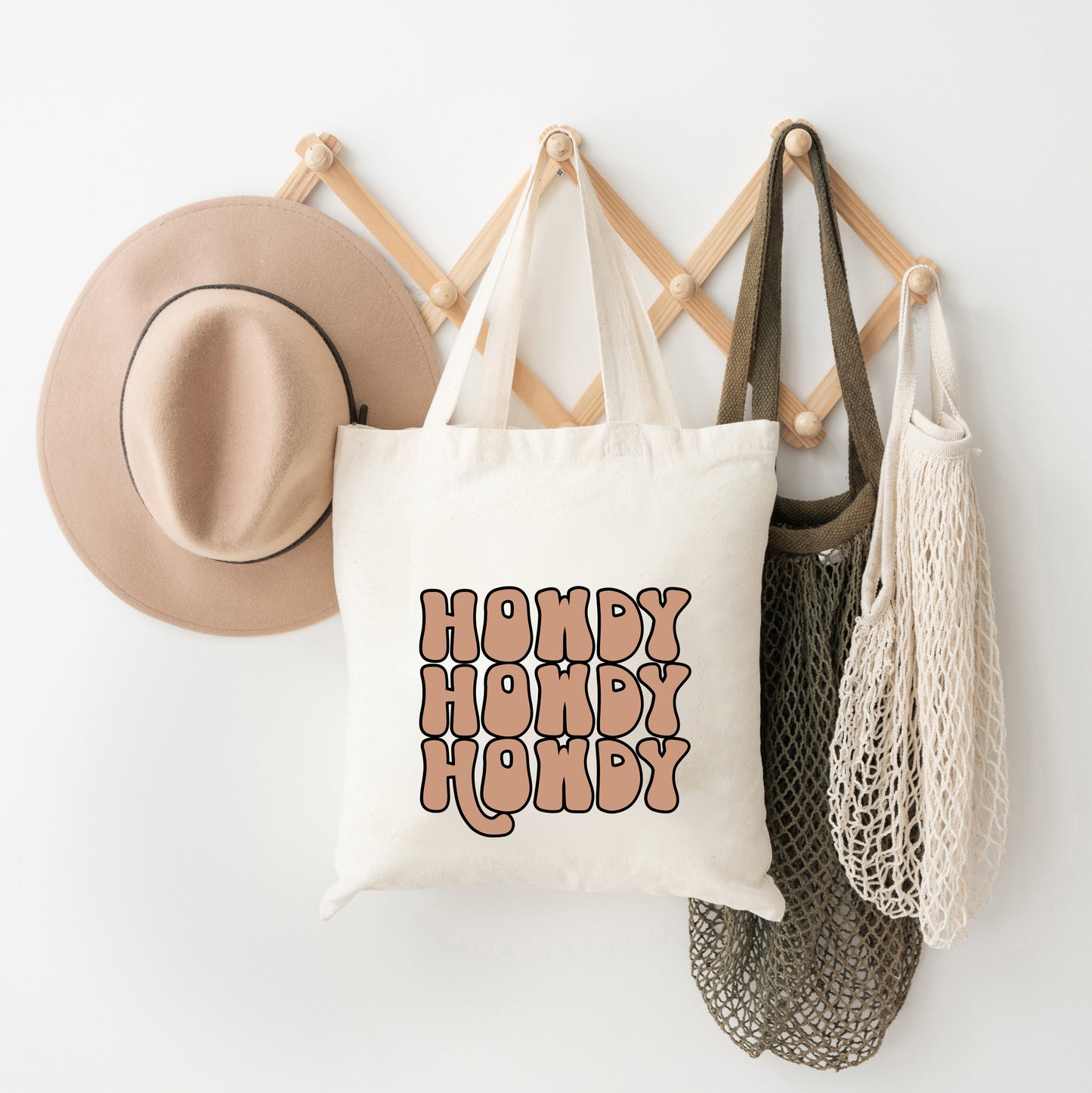 Howdy Bubble Stacked  | Tote Bag