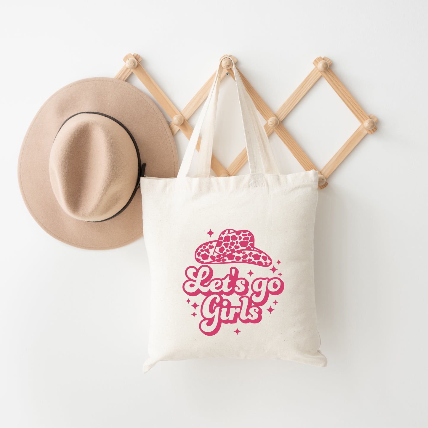 Let's Go Girls Leopard Hat | Tote Bag