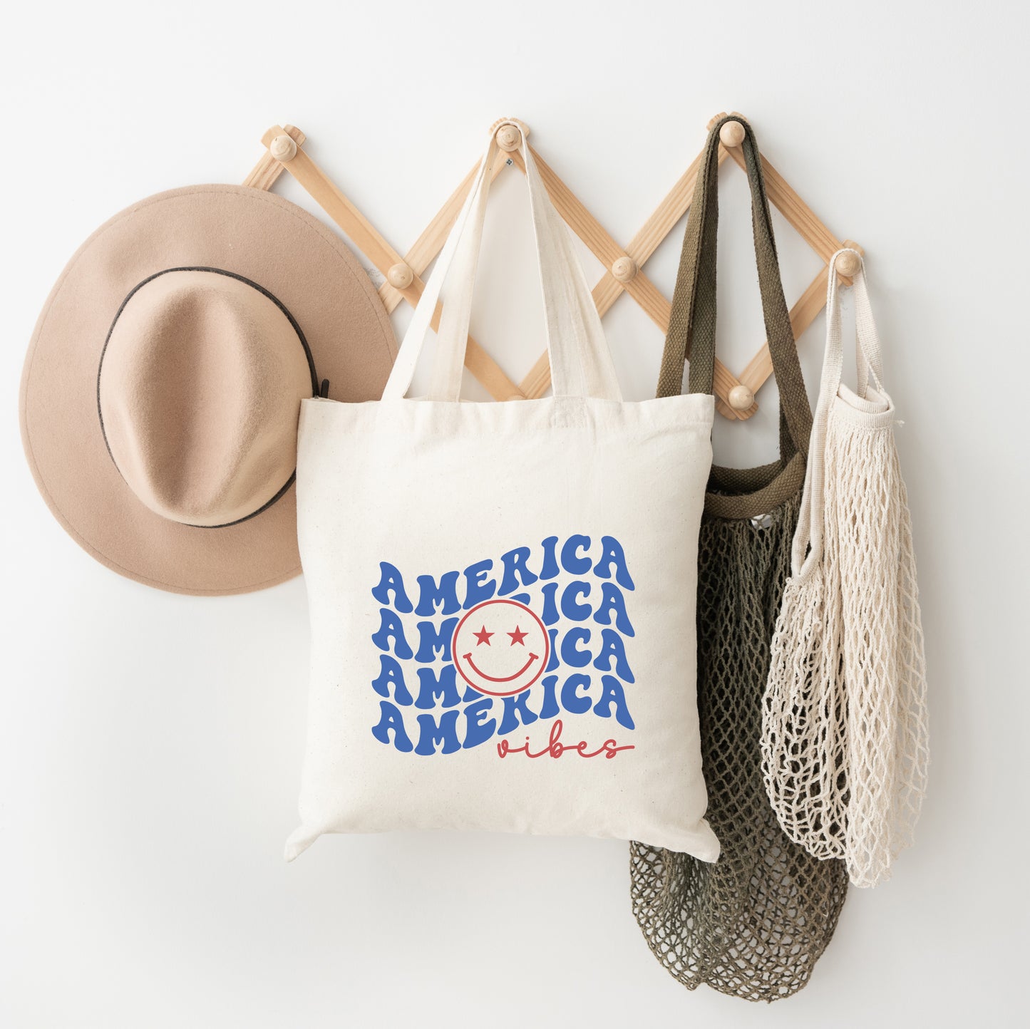 America Vibes Stacked | Tote Bag