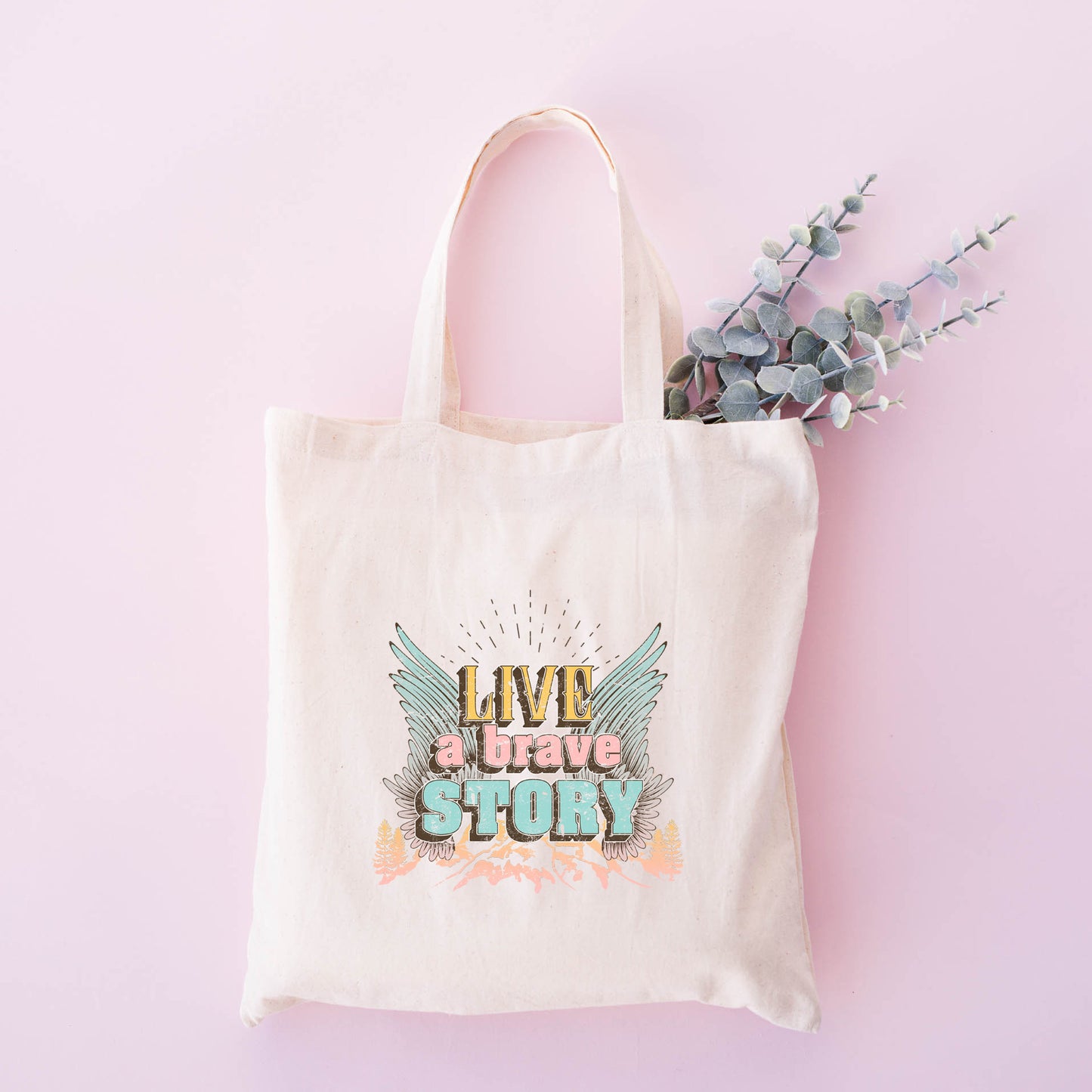 Live A Brave Story | Tote Bag