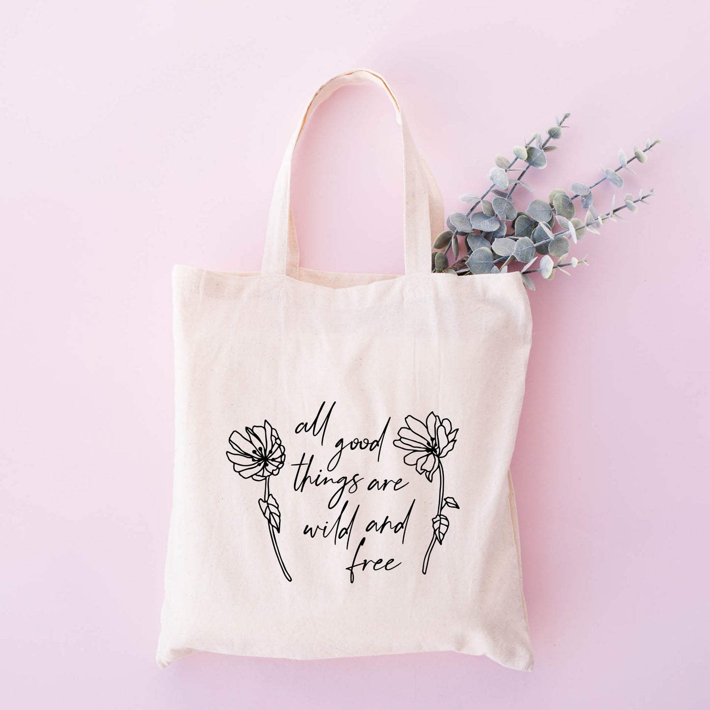 Wild And Free Flowers | Tote Bag