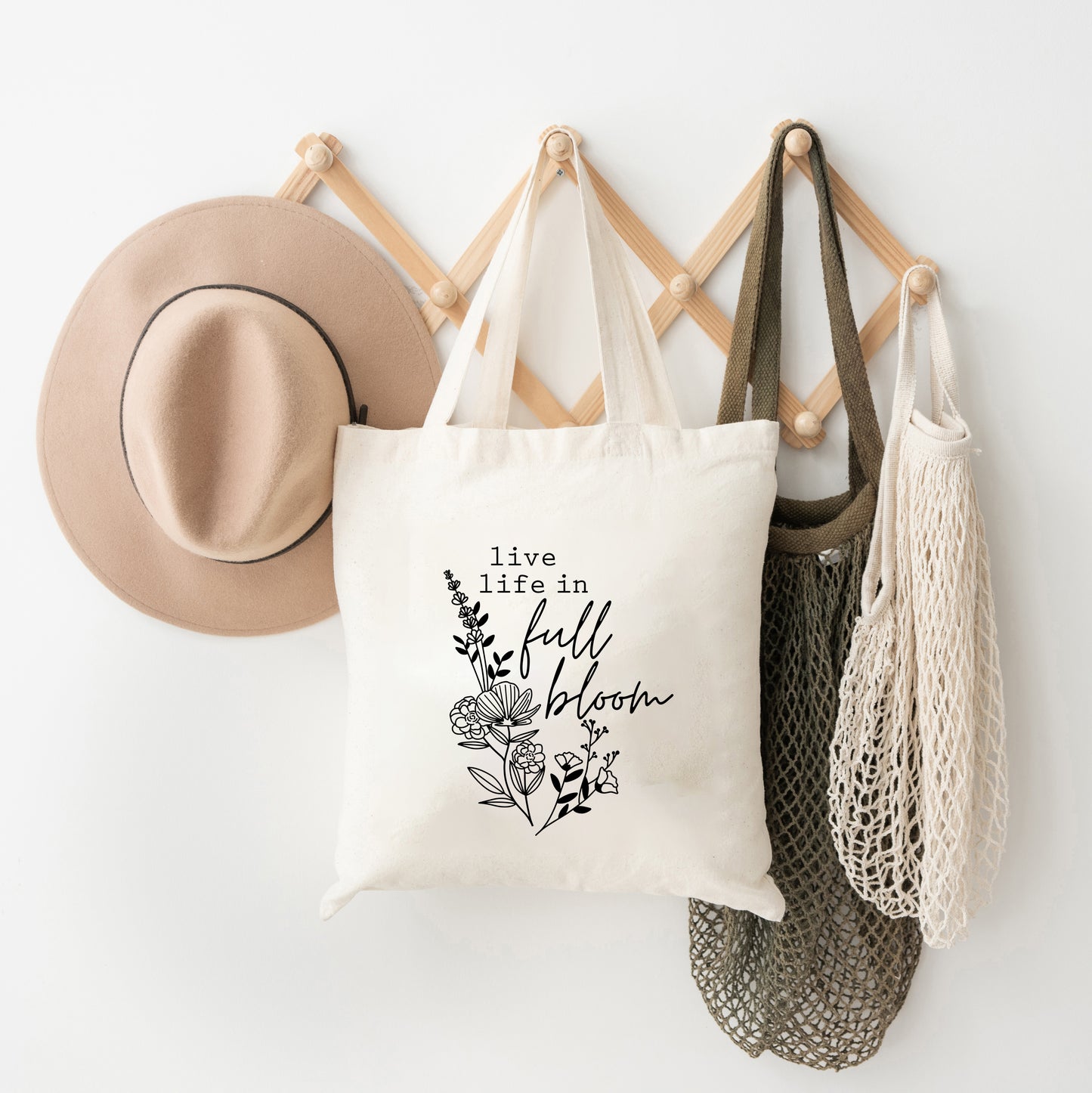 Live Life In Full Bloom | Tote Bag