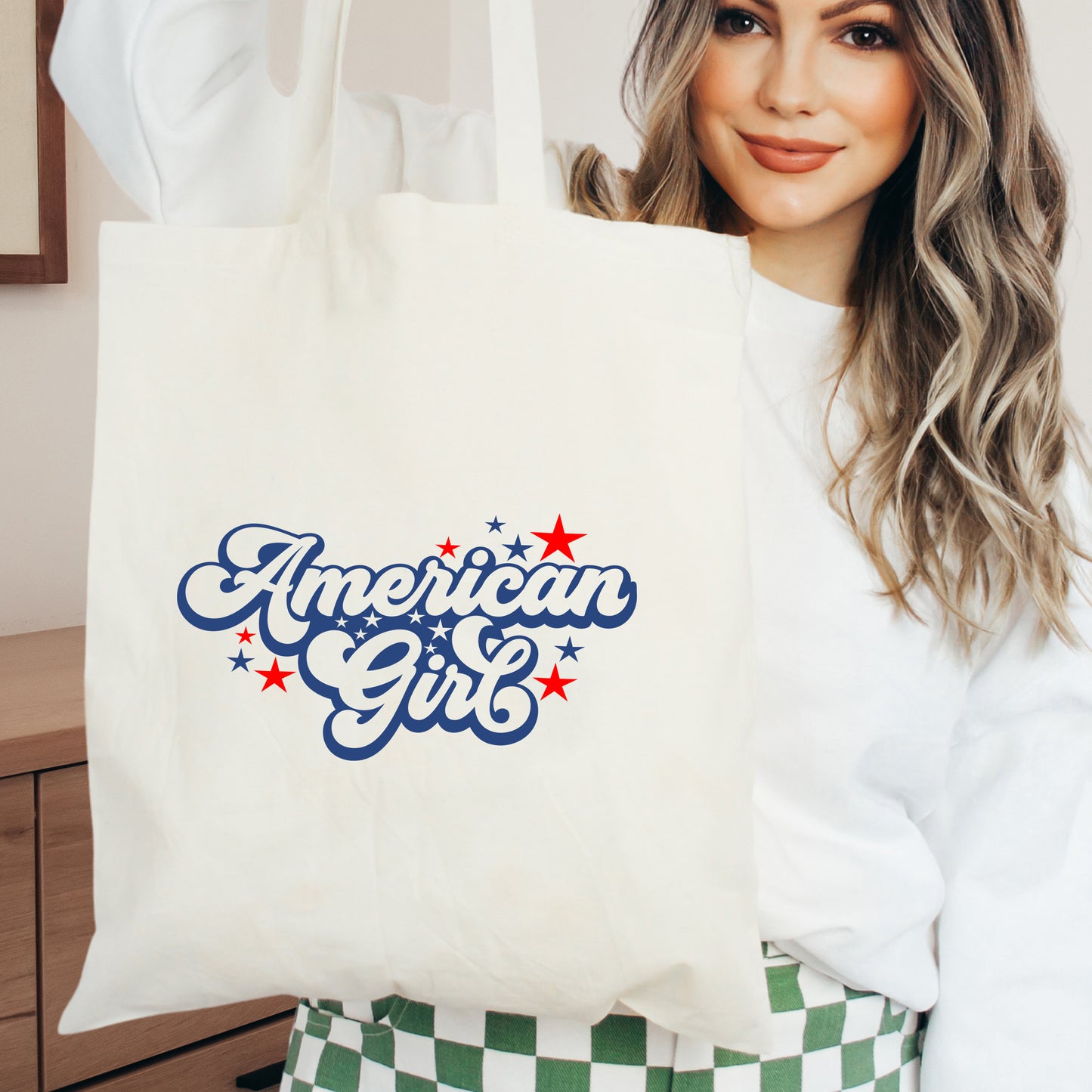 American Girl Retro Stars | Tote Bag
