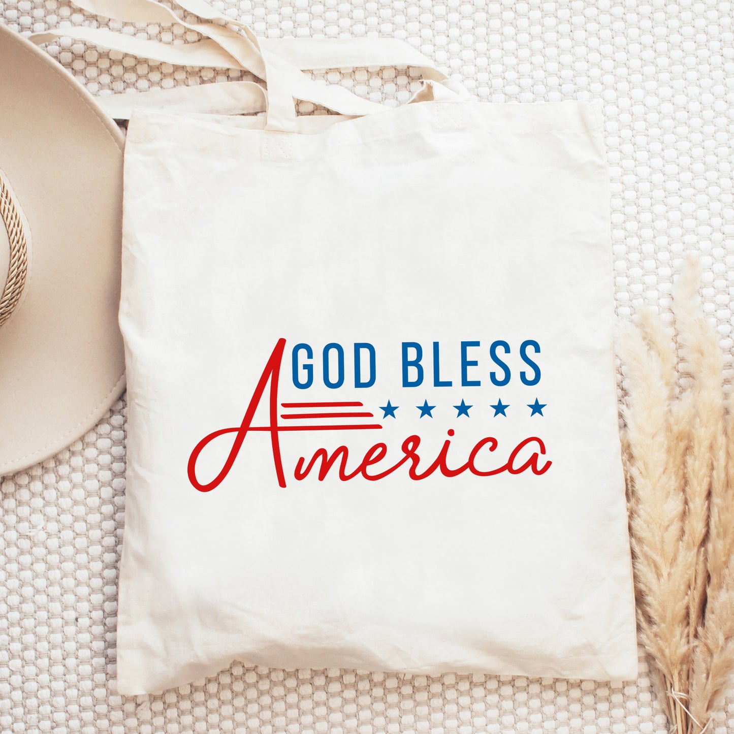 God Bless America Stars And Stripes | Tote Bag