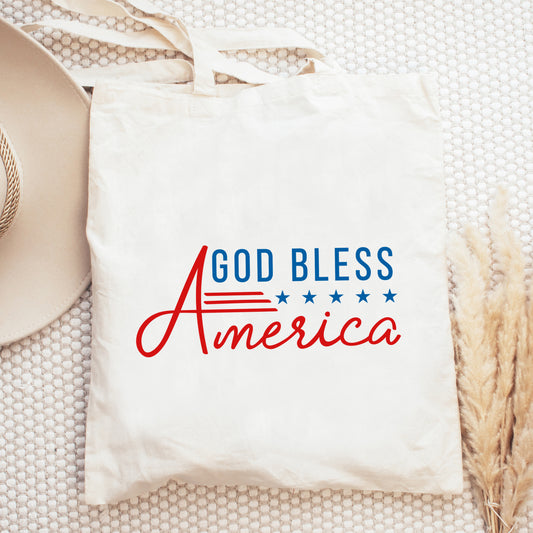 God Bless America Stars And Stripes | Tote Bag