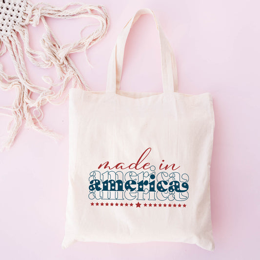 Made In America Stacked | Tote Bag