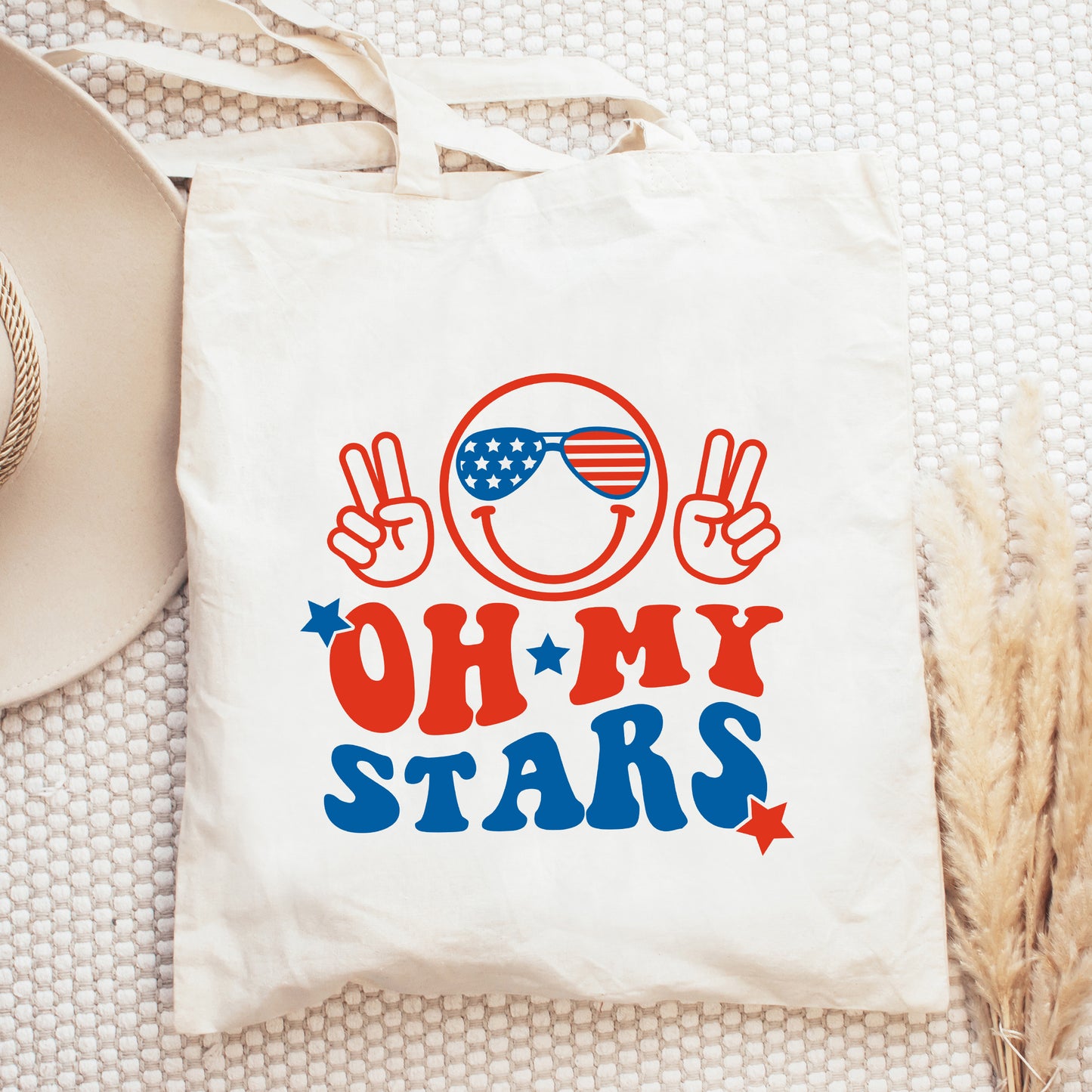 Oh My Stars Smiley Face | Tote Bag