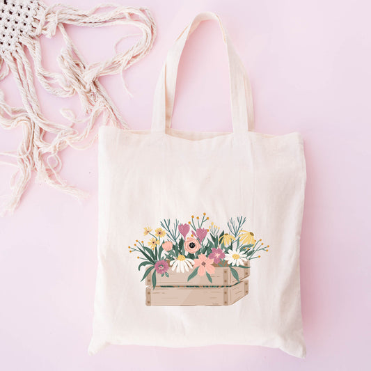 Flowers In A Box | Tote Bag