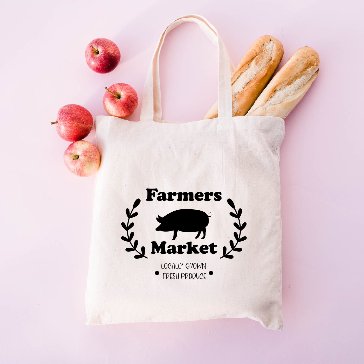 Famers Market Pig | Tote Bag