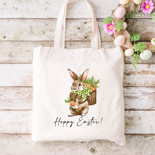 Hoppy Easter Green Bow | Tote Bag