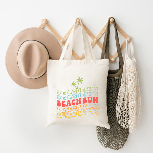 Beach Bum Stacked Wavy | Tote Bag