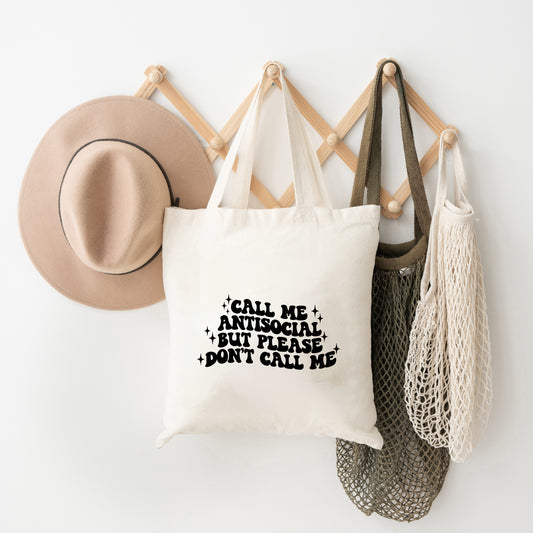 Call me Antisocial | Tote Bag