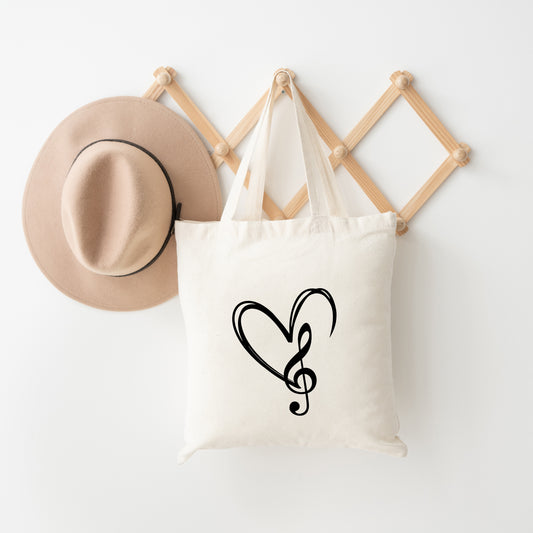 Music Note Heart | Tote Bag