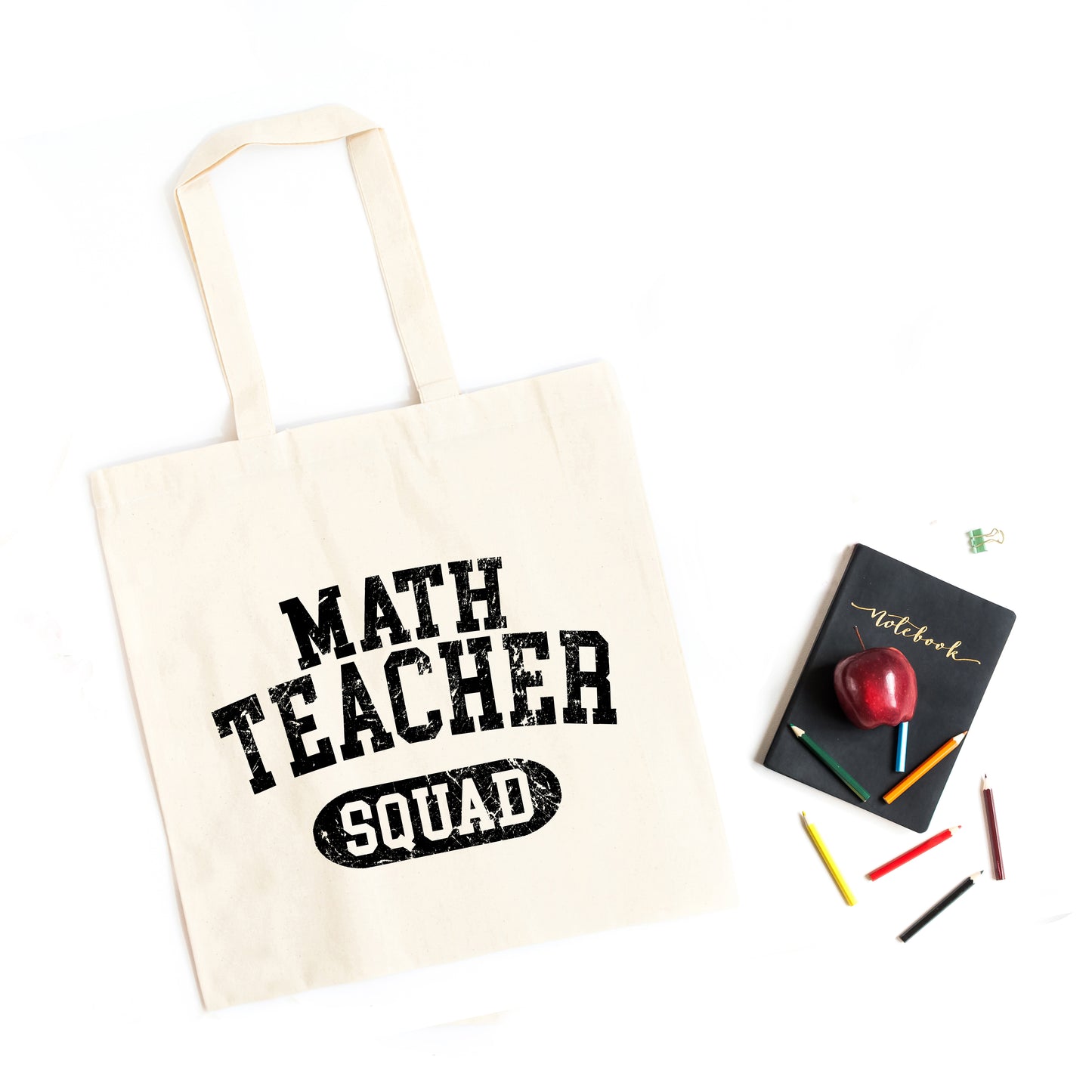 Math Teacher Squad Distressed | Tote Bag