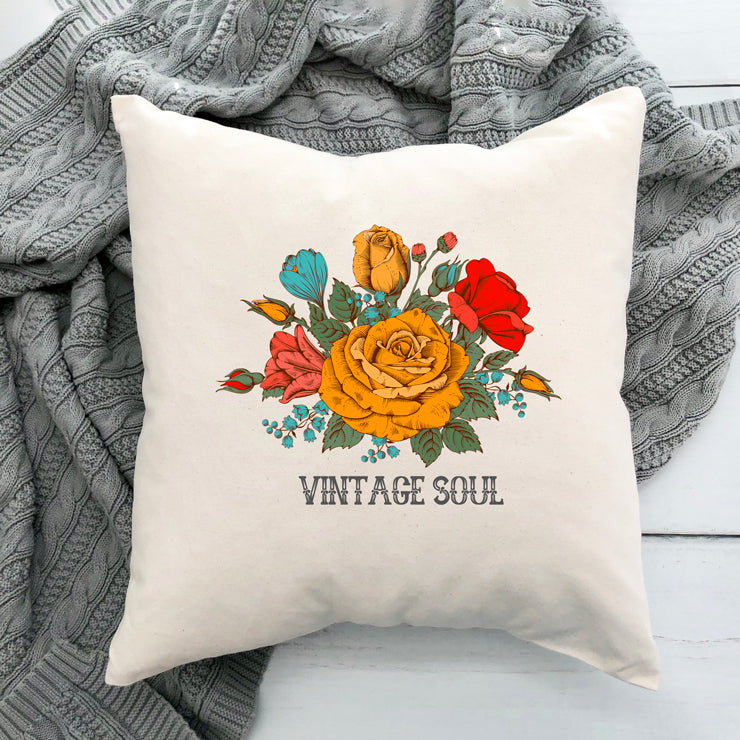 Vintage Soul Flowers | Pillow Cover