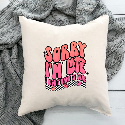 Didn't Want To Come Checkered | Pillow Cover