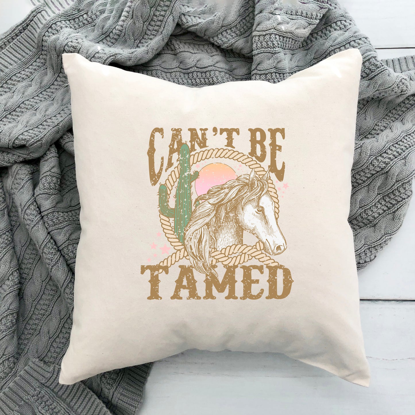 Can't Be Tamed Rope | Pillow Cover