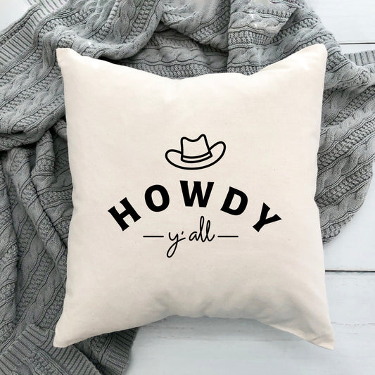 Howdy Y'all Hat | Pillow Cover