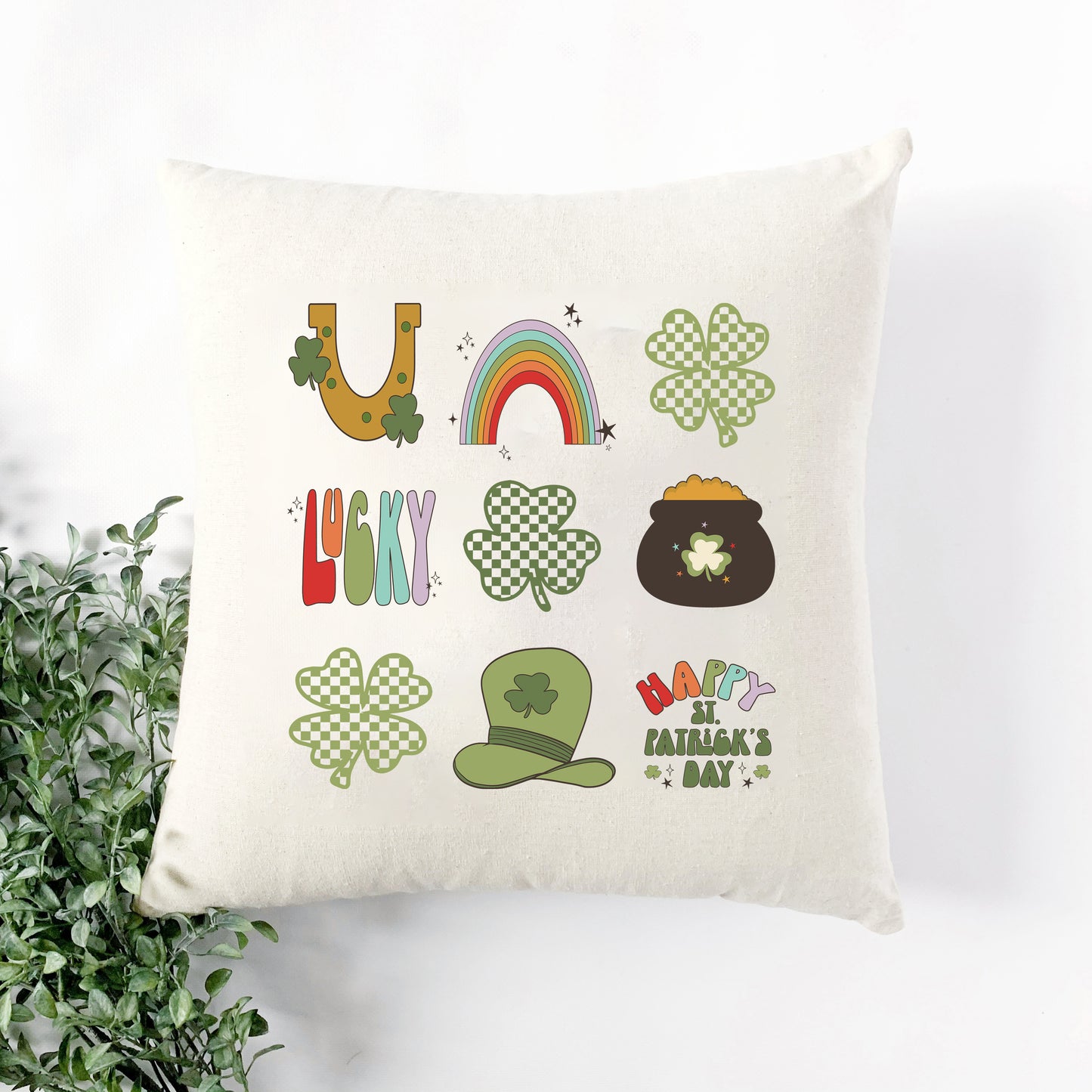 St. Patty Icons Chart | Pillow Cover