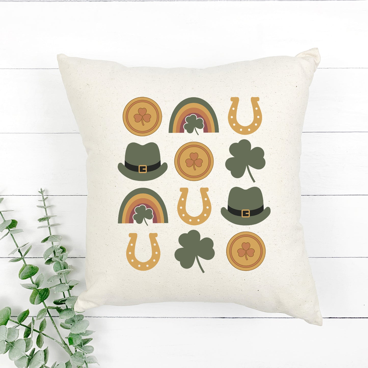 St. Patricks Day Chart | Pillow Cover