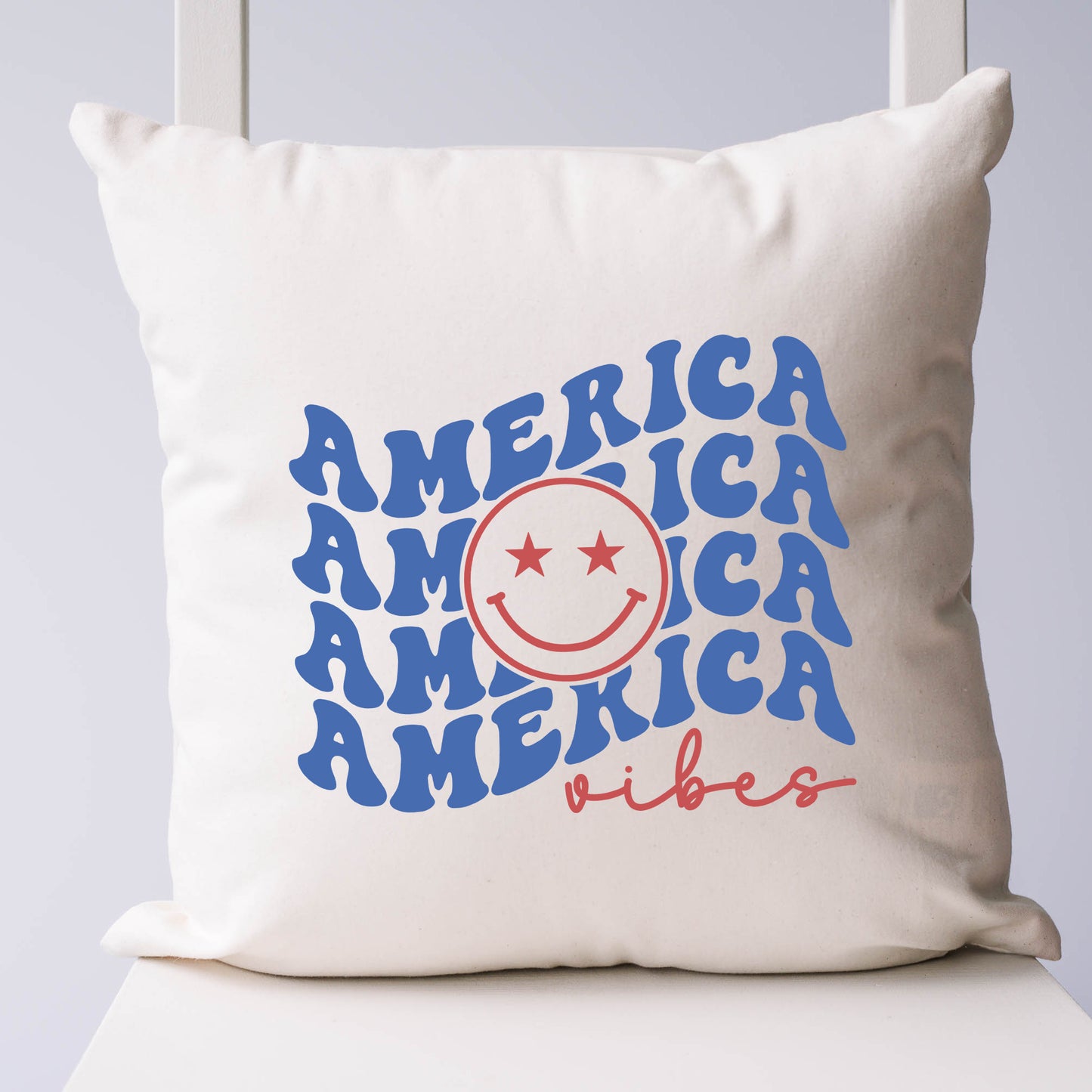 America Vibes Stacked | Pillow Cover