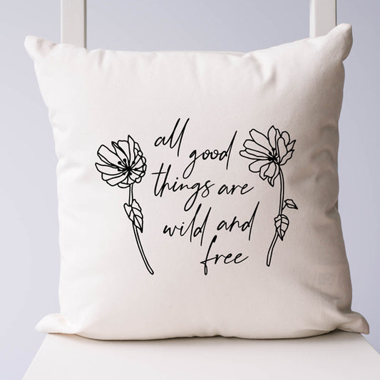 Wild And Free Flowers | Pillow Cover