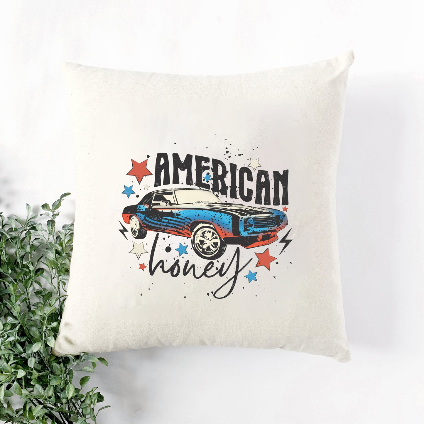 American Honey Car | Pillow Cover