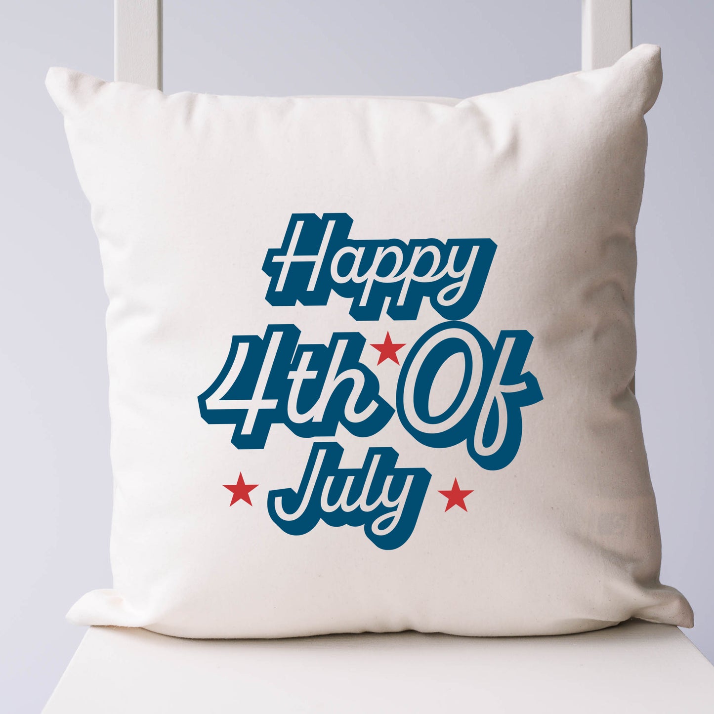 Happy 4th Of July Stars | Pillow Cover