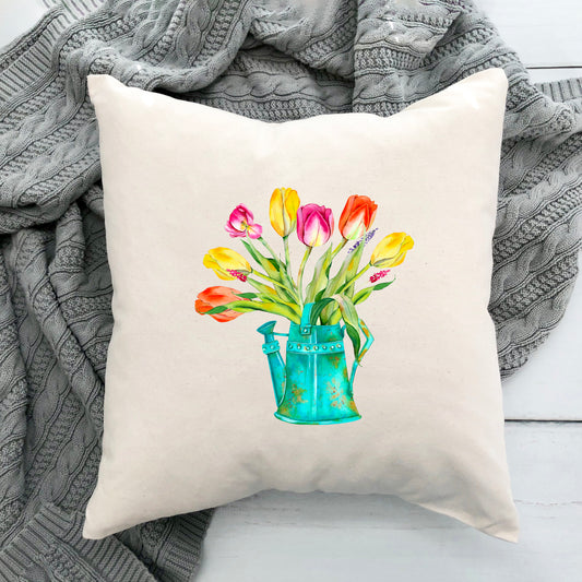 Watering Can Bouquet | Pillow Cover