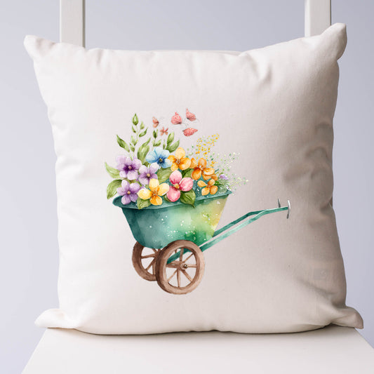 Spring Floral Wagon | Pillow Cover