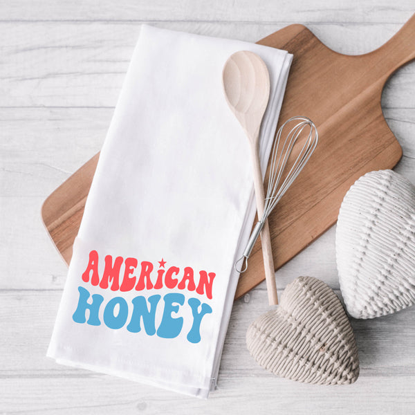 American Honey Wavy  | Tea Towel